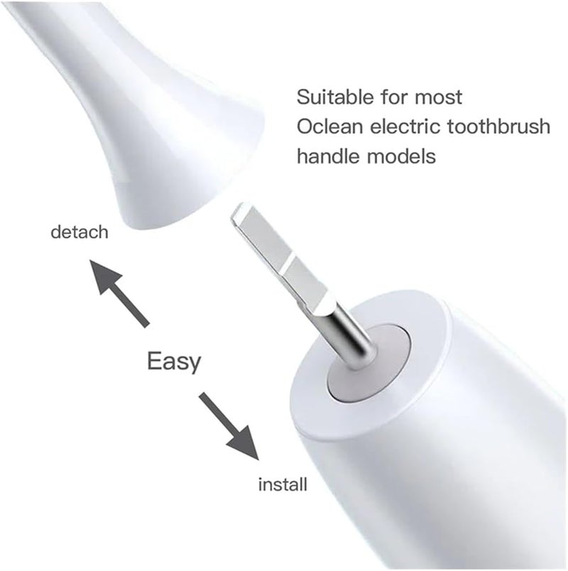 رؤوس فرش Oclean البديلة 7 قطع باللون البرتقالي متوافقة مع Flow X و X Pro و Z1 و F1 و One Air 2 و SE - Image 3